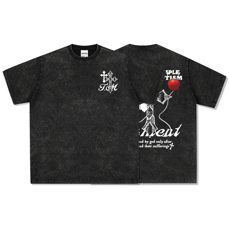 Unisex T-Shirt Summer Short Sleeve Loose T-Shirt