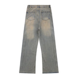 Gallery Dept Pant Washed Distressed Breasted Micro-Pull Denim Trousers