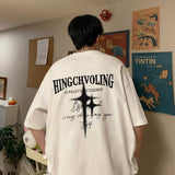 Men T Shirt Summer Loose Cotton