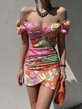 Women Dress Summer Temperament Slim and Sexy Dress