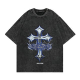 Men T-Shirt Vintage Distressed Eagle Print