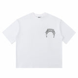 House Of Errors T-Shirt Letter Print Short Sleeve Vintage Crew Neck Loose T-Shirt