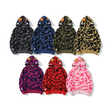 Ape Hoodie Classic Camo Shark Autumn