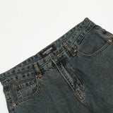 Men Jeans Loose Solid Color Casual