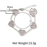 Bracelet Fashion Love Bracelet Miniature Zircon Spectrum St. Valentine's