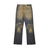 Men Jeans Indentation All-Match Loose