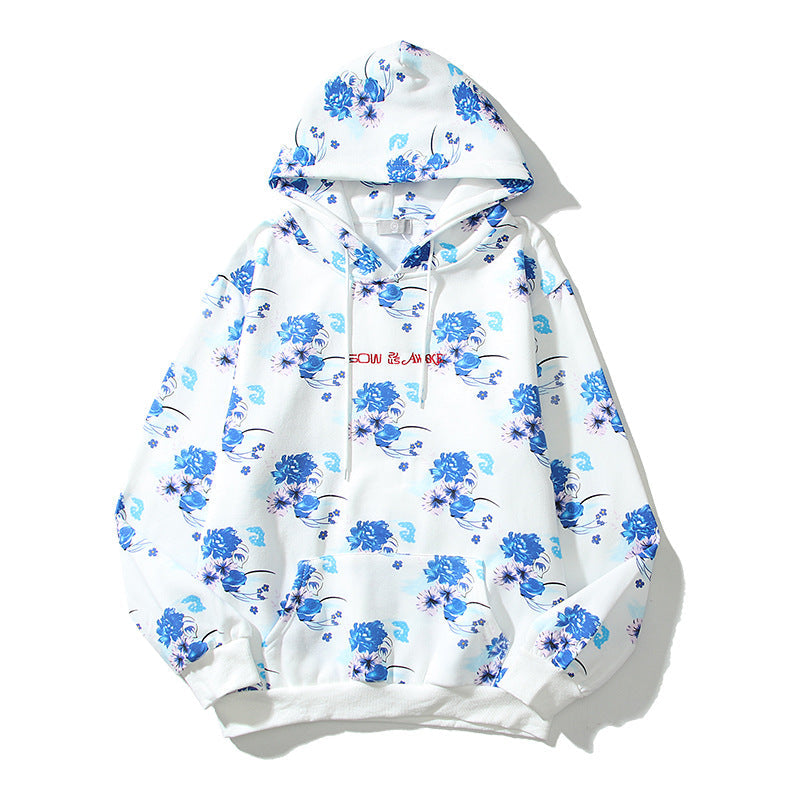 Cactus Flea Market Hoodie Embroidered Hooded Sweater Couple Loose Hoodie