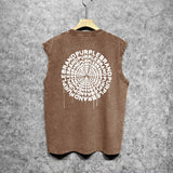 Purple Brand Distressed Tank T Shirts Distressed Sleeveless T-shirt Vest