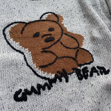 Kapital Sweater Vintage Bear Plush Loose Pullover Lazy Autumn and Winter Leisure All-Match Wool Sweater