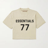 Fear Of God Essentials Kids T-Shirt Summer Pure Cotton Loose Short Sleeve