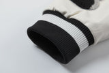Off White Jacket Spring and Autumn OW Splicing Letter Pattern Baseball Jacket Jacket