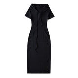 Women Dresses Slim Fit Hip-Wrapped Mid-Length Dress