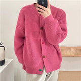 Women Knitted Cardigan Loose Fashion Sweater