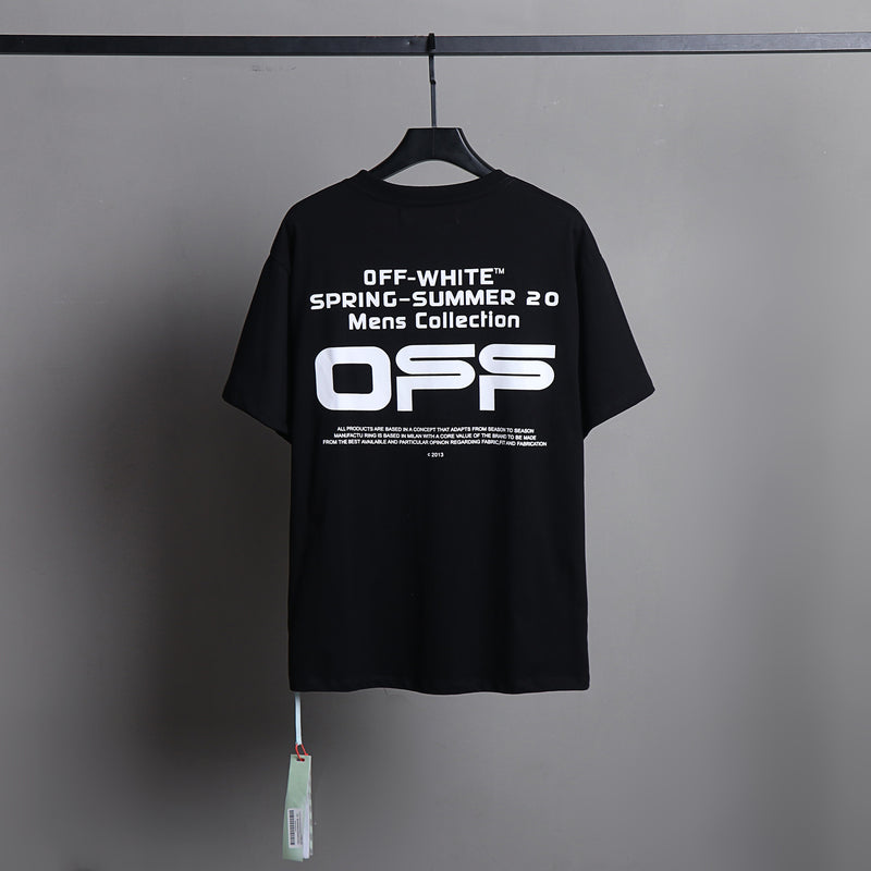 Ow T Shirts Printed Male and Female Trendy Brand Short Sleeve