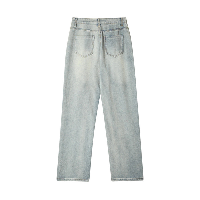 Men Jeans Loose All-Matching Casual Retro