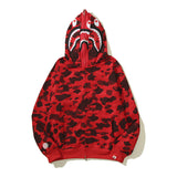 Ape Hoodie Camouflage Alphabet Double Hat Sweater Autumn Winter
