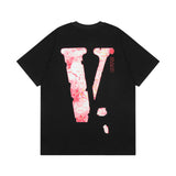 Vlone T Shirt Spring Summer Flower Crew Neck