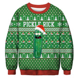 Ugly Christmas Sweater 3D Digital Printing Sweater Casual Loose Pullover for Men and Women Same Style Undershirt