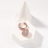 Earrings Hip Hop Zircon Love Shaped Earrings St. Valentine's Royalty