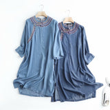 Women Dresses Denim Dress Loose