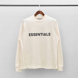 Fog Fear of God Essentials T Shirt Double Line Long Sleeve Letter Drop Shoulder Bottoming T-shirt