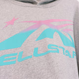 Hellstar Hoodie gradual change color print hoodie fall loose sweater