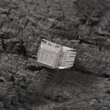 Rings Vintage Square Diamond Ring Hip Hop American Spectrum St. Valentine's