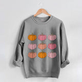 Fall Halloween Sweatshirt Pumpkin Cotton