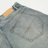 Men Jeans Bright White Loose Casual Distressed