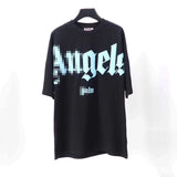 Palm Angle T Shirts Foam Letter Short Sleeve Loose Half Sleeve