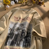 Men T Shirt Retro Summer Loose Casual