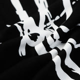 Denim Tears T Shirts Flame Wood Cotton Printed Loose Short Sleeve T-shirt