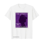 Inspired by Queen's Platinum Jubilee 2022 Elizabeth 70 Years T-shirt Pattern