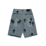 Chrome Heart Shorts Summer Denim Shorts