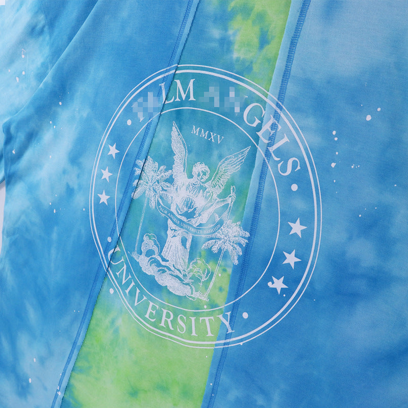 Palm Angle T Shirts Splash-Ink Tie-Dye