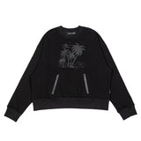 Palm Angels Jacket Foam Floral Print Long Sleeve Pullover Men and Women