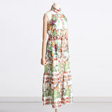 Bohemian Dress Strap Temperament Printed Dress