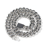 Bracelet Cuban Chain Necklace Alloy Full Diamond Hip Hop Rap St. Valentine's Spectrum