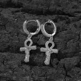Earrings Zircon Ankh Earrings Ankh Crosses Egypt Pieces