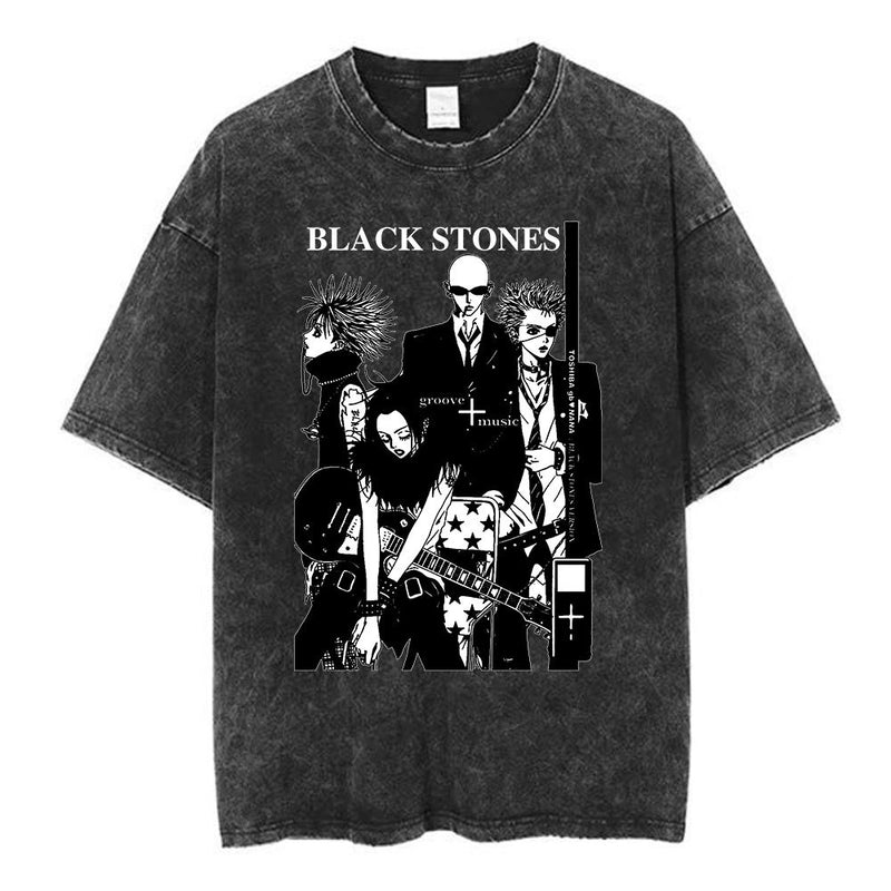 Japanese Manga Black Stones Nana Osaki Vintage Washed Tee