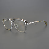 CHH Chrome Hearts Glasses Japanese large frame pure titanium engraved pattern myopia glasses frame