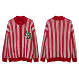 Women Sweater Vintage Stripe Sweater