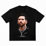 American vintage cotton loose short sleeve cotton football