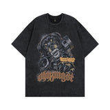 Men T-Shirt Cartoon Print Vintage