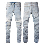Amiri Jeans Vintage Slim-Fit Zipper Decoration #6630
