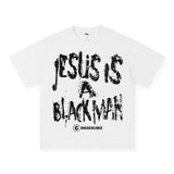 Vintage Hoodie text print long short sleeve t-shirt washed old t-shirt