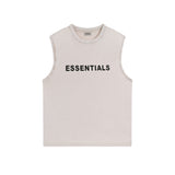 Fog Essentials tank spring and summer FOG double line pressure glue letter washing water old vest