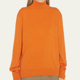 Women Work Business Casual Sweaters Wool Plush Feel Bottoming Shirt Sweater