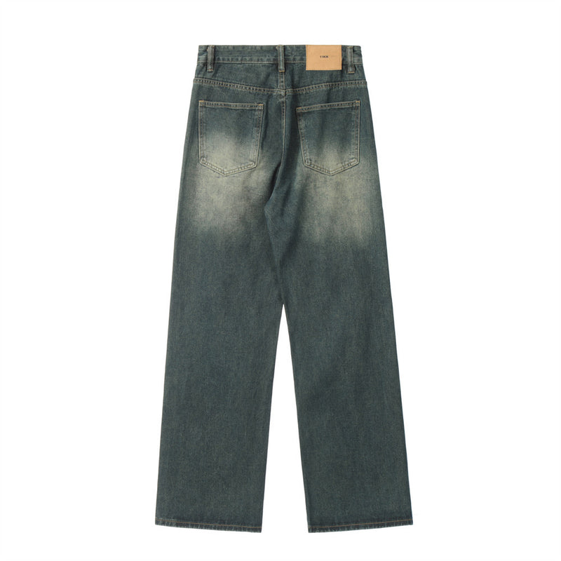 Men Jeans White Loose Casual