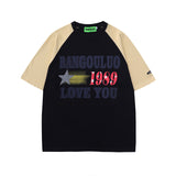 Men T-Shirt Retro Lazy Style